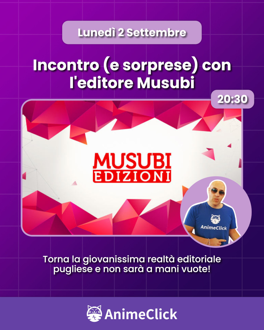 AnimeClick su Twitch: programma dal dal 2 all'8 settembre AnimeClick su Twitch: programma dal dal 2 all'8 settembre